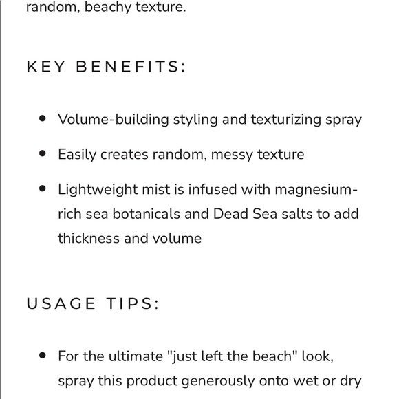 AQUAGE SEA SALT TEXTURIZING SPRAY - Picture 2 of 2